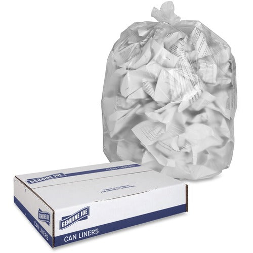 Genuine Joe  Can Liners,High Density,56 Gal,43"x48,20/RL,10/CT,CL-GJO01760