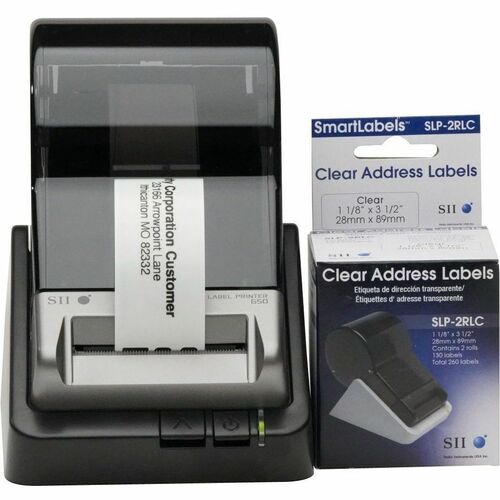 Seiko  Labels,f/Smart Printers,1-1/8"x3-1/2",130/RL,2 Roll/BX,CL
