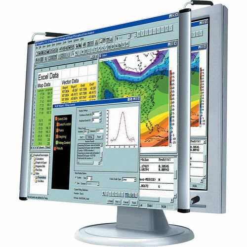 Kantek  LCD Magnifier, Nonglare, Fits 19" LCD, Aluminum