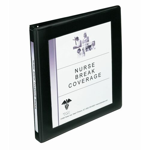 Avery  Slant RingView Binder, 1/2" Cap, 8-1/2"x11", Black