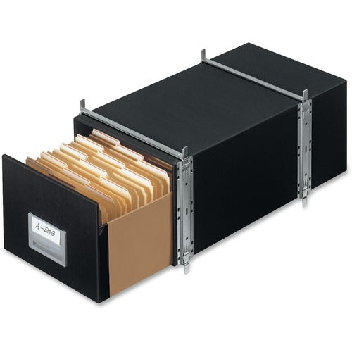 Fellowes  Staxonsteel Storage Drawers,Legal,15"Wx24"Dx10-1/2"H,6/CT,BK-FEL00512