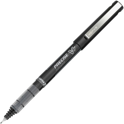 Pilot  Pen, Rollerball, Nonrefillable, 0.7mm, 1 DZ, BK Barrel/Ink
