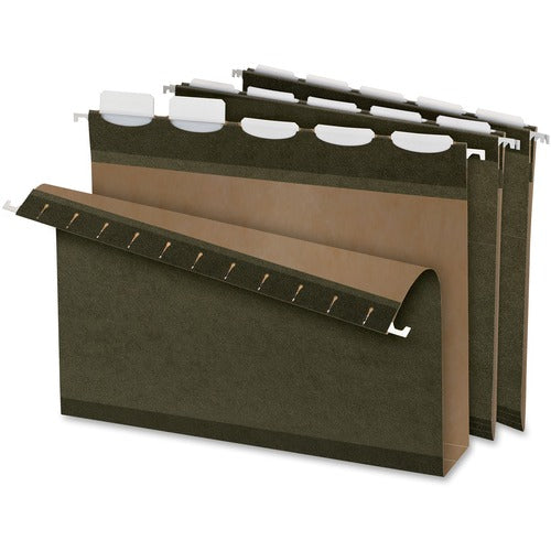 Pendaflex  Hanging Folders, w/5 Ready Tabs, 2" Cap, Letter, 20/BX, GN