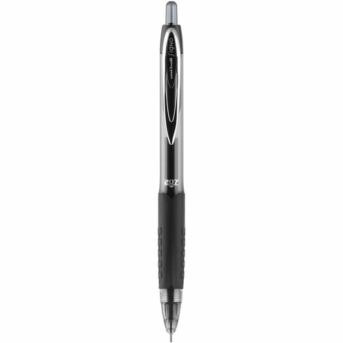 uni-ball Corporation  Gel Pen,Retractable,Needle Point,0.7mm,BK Barrel/ Black Ink