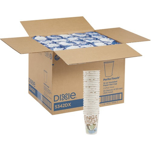 Dixie Foods  Hot Cups, Perfect Touch, Wise Size, 12 oz, 500/CT, Multi-DXE5342DXCT