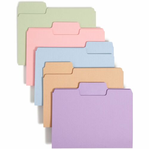 Smead  File Folders, 1/3-cut SuperTab, 11-5/8"x9-1/2", 100/BX, AST