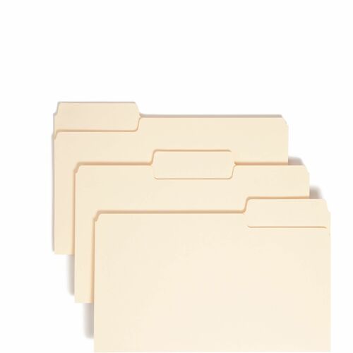 Smead  SuperTab Folders,Legal,1/3 Cut Tab,1-Ply,11pt,100/BX,Manila