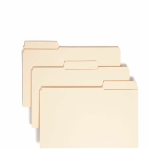 Smead  SuperTab Folders,Legal,1/3 Cut Tab,2-Ply,11pt,100/BX,Asst.