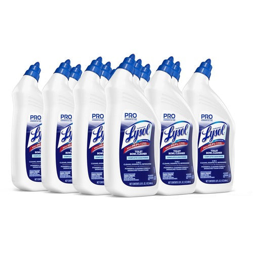 Reckitt Benckiser  Lysol Toilet Bowl Cleaner,Disinfects,32 oz,12/CT,Wintergreen