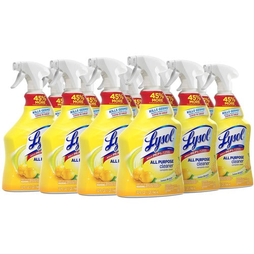 Reckitt Benckiser  Disinfectant Cleaner,All-Purpose,32 oz,12/CT,Lemon Breeze