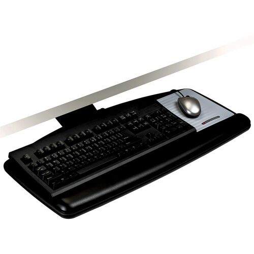 3M  Keyboard Tray,Height/Tilt Adjust,25-1/2"x12",23" Track,BK