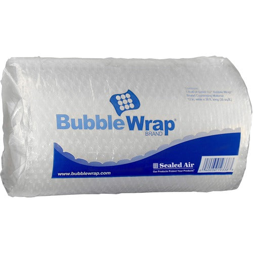 Sealed Air  Bubble Wrap Cushioning, 1/2" Bubble, 12"x30' Roll,