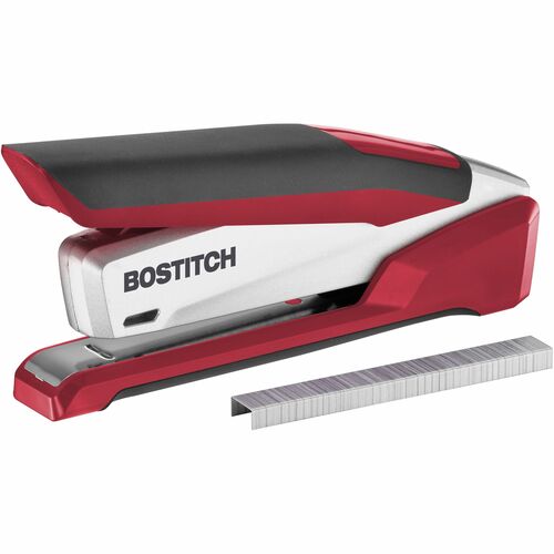 Accentra, Inc.  Spring Powered Stapler,use 1/4" Staples,25Sht/Cap,Red/SR