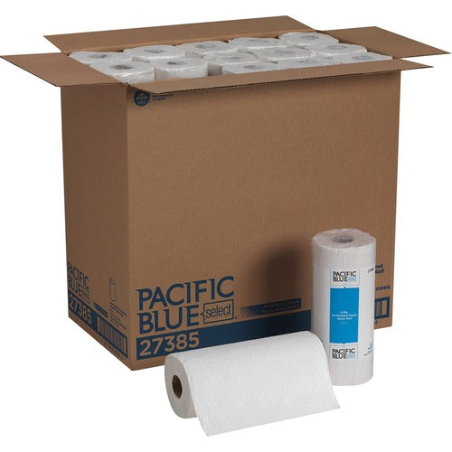 Georgia-Pacific  Bleached Towels, 2-Ply, 85 Sheets/Roll,30/CT,WE-GPC27385CT