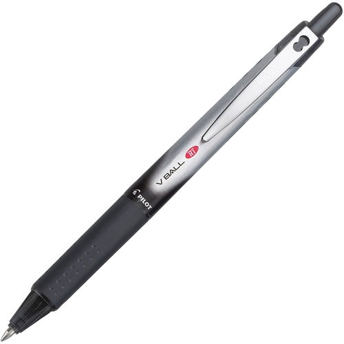Pilot  Rollerball Pen,Retractable,Fine,Black Barrel/Ink