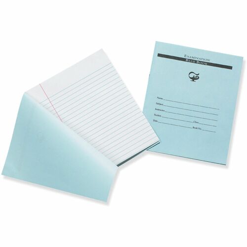 Pacon  Exam Book,3/8" Ruled,w/Red Margin,16 Pages,8-1/2"x7",1000/CT