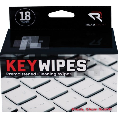 Read/Right  Key Wipes, 18Wipes/BX