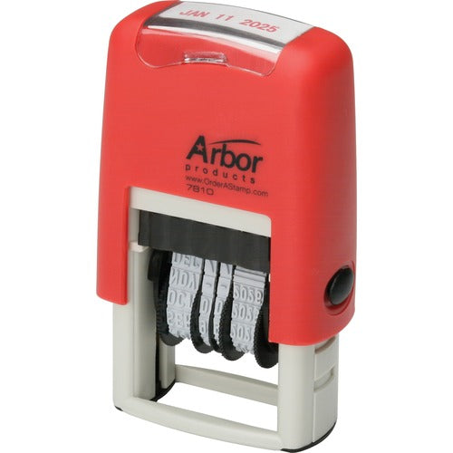 SKILCRAFT  Self-inking Line Dater, 10-Yr Bands, BK Ink
