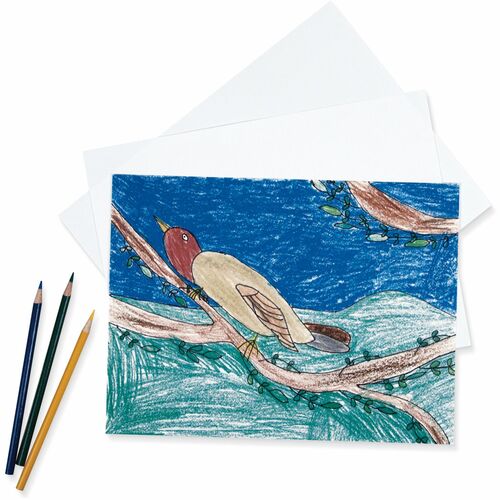 Pacon  Drawing Paper,Premium Weight,9"x12",500/RM,Bright White