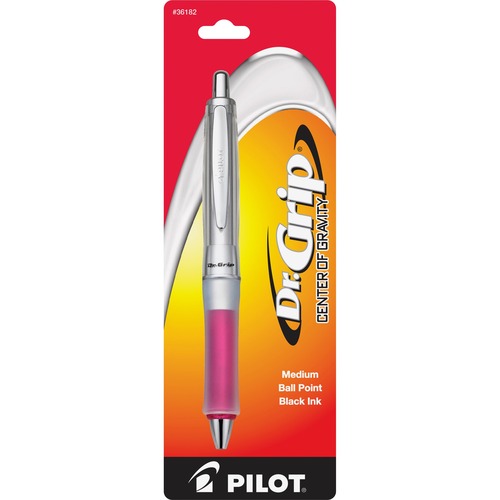 Pilot  Ballpoint Pen,Retractable,Medium Pt,Pink Barrel/Black Ink
