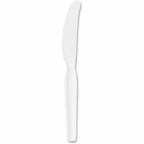 Dixie Foods  Knives, Heavywt Plastic, 7-1/2" L, 100/BX, White-DXEKH207