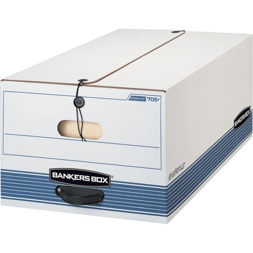 Fellowes  Stor/File Storage Boxes, Legal, 15"x24"x10", 4/CT, White-FEL0070503