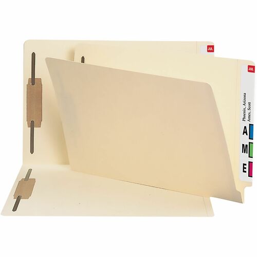 Smead  End Tab Fastener Folder, Straight Cut, Lgl, 50/BX, MLA