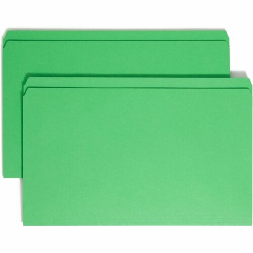 Smead  Folders,Straight Cut,11pt,3-/4" Exp,14-5/8"x9-1/2",100/BX,GN