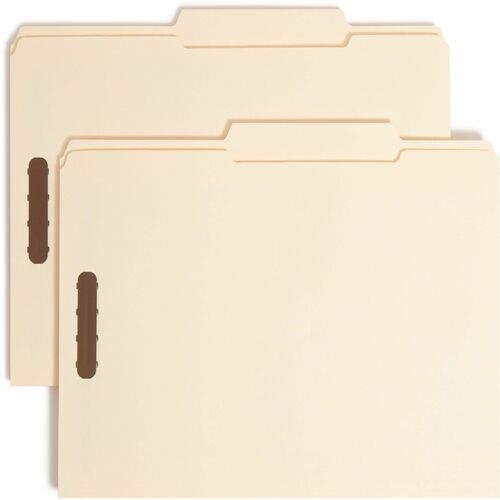 Smead  Fastener File Folder, .75" Exp, 2 Fast, 1/3 Cut,50/BX, MLA