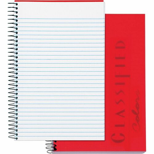 Tops  Business Notebook, 20lb, 100 Sheets, 8-1/2"x5-1/2", RB