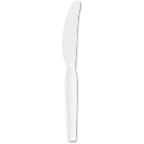 Dixie Foods  Heavywt Plastic Knives, Bulk, 7-1/2" L, 1000/CT, White-DXEKH217