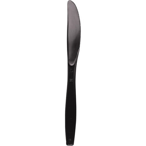 Dixie Foods  Knives, Heavyweight Plastic, 1000/CT, Black-DXEKH517