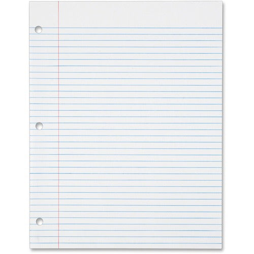 Tops  Filler Paper,16lb,3HP,11"x8-1/2",College Rule,500/PK,White