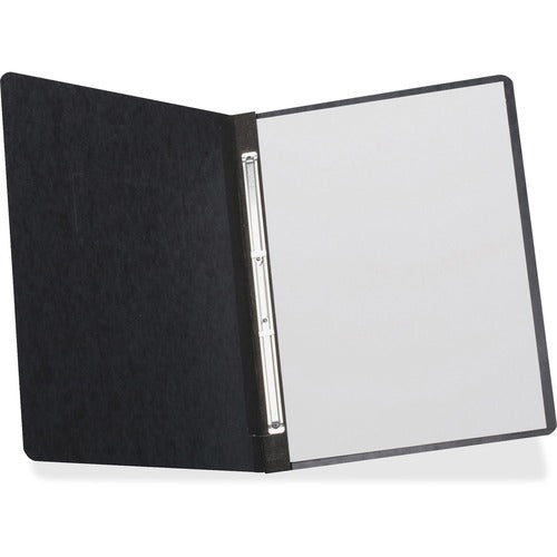 Oxford  Report Cover,Pressboard,Prong Clip,Letter,3" Cap,Black