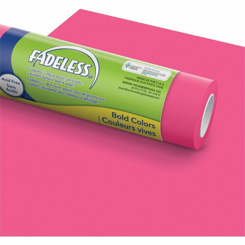 Pacon  Art Paper Roll, Fadeless, 48"x50', 50 lb, Magenta