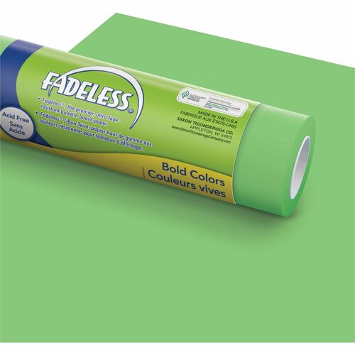 Pacon  Art Paper Roll, Fadeless, 48"x50', 50 lb, Nile Green