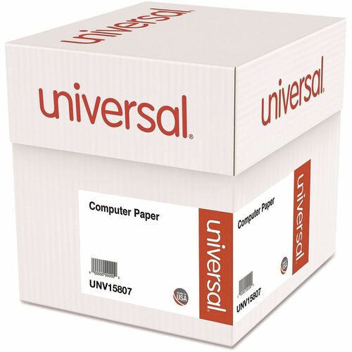 Universal  Printout Paper, 1-Part, 20 lb Bond Weight, 9.5 x 11, White, 2,300/Carton