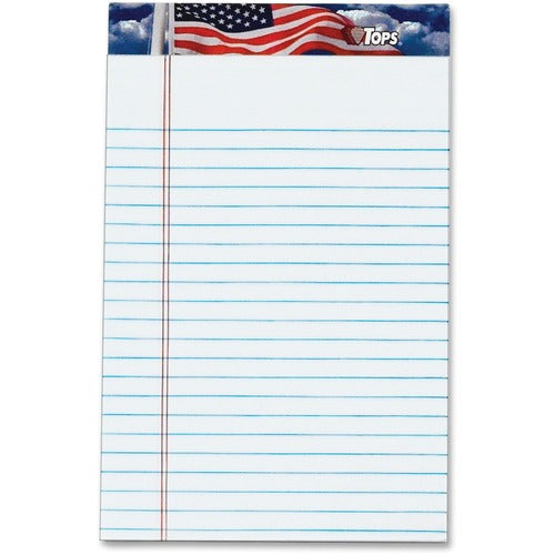 Tops  Writing Pad, Jr. Lgl Rld, 5"x8", 50 Shts, White