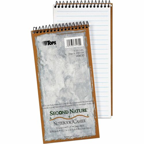 Tops  Reporters Notebook,Gregg Rld,1-Subject,70 Sh,4"x8",White