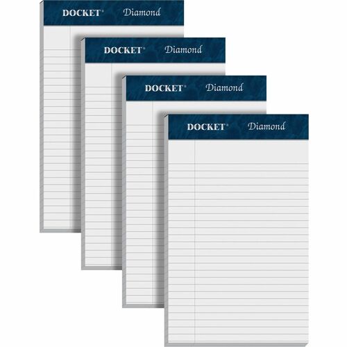 Tops  Writing Pads, Jr. Legal Ruled, 5"x8", 50 SHT/PD, 4PD/PK, WE