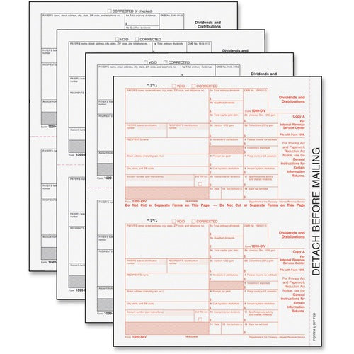 Tops  Tax Form, 5-Pt, Carbonless, 5-1/2"x8", 24PK, White