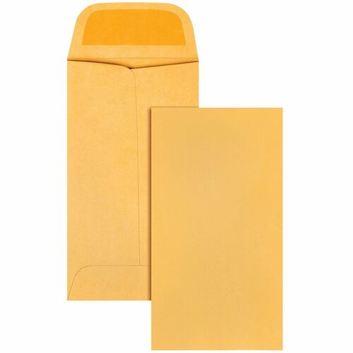 Quality Park  Coin Envelopes,Size 5,28 lb,2-7/8"x5-1/4",500/BX,Kraft
