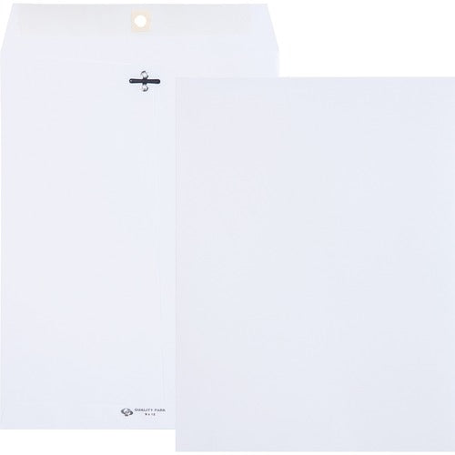 Quality Park  Clasp Envelope, 9"x12', 28 lb, 100/BX, White