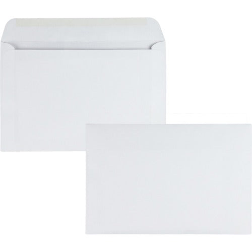 Quality Park  Booklet Envelope, Plain, 24lb, 6"x9", 500/BX, White