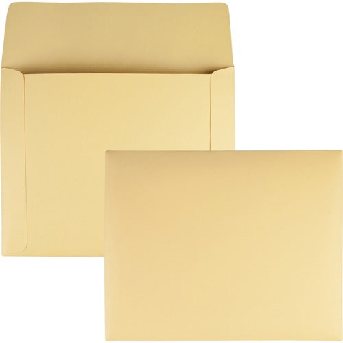 Quality Park  Flat File Envelopes, 9-1/2"x11-3/4", 100/BX, Buff