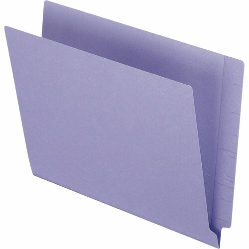 Pendaflex  End Tab File Folder,3/4" Exp.,11 pt.,Letter,100/BX,Purple
