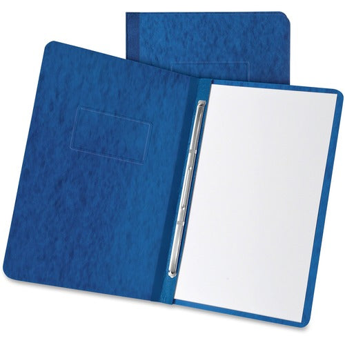 Oxford  Report Cover,Pressboard,Prong Clip,Letter,3" Cap,Dark Blue