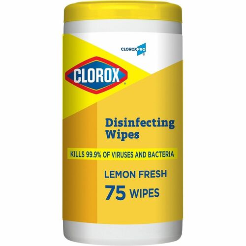 Clorox Company  Disinfecting Wipes, Lemon Scent, 75 Wipes, WE