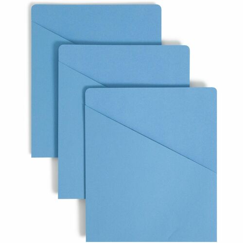 Smead  Slash Jacket, 11pt, 9-3/4"x11-1/2", 25/PK, Blue