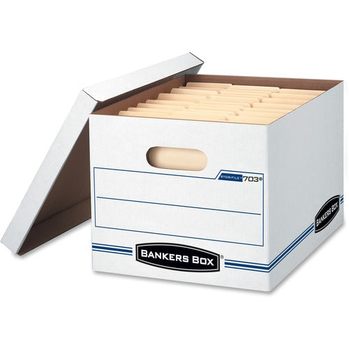 Fellowes  Storage Boxes, Ltr/Lgl, 6/PK, White-FEL5703604